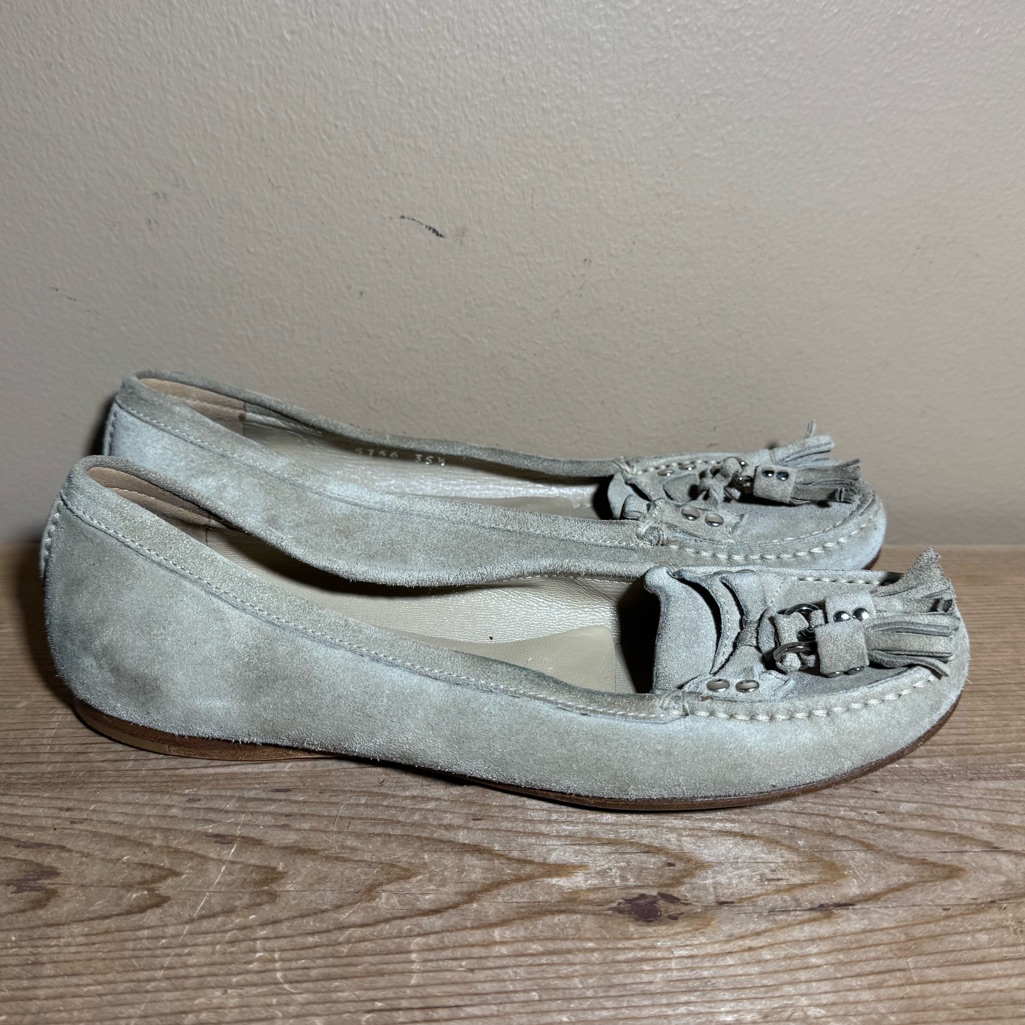 Prada Suede Leather Moccasins